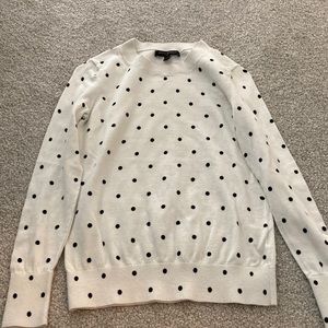 Banana republic cream polka dot sweater